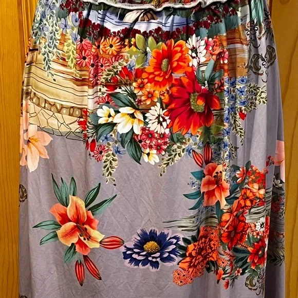 Johnny Was Multicolored Floral Maxi Skirt Sz-XS - Picture 2 of 8